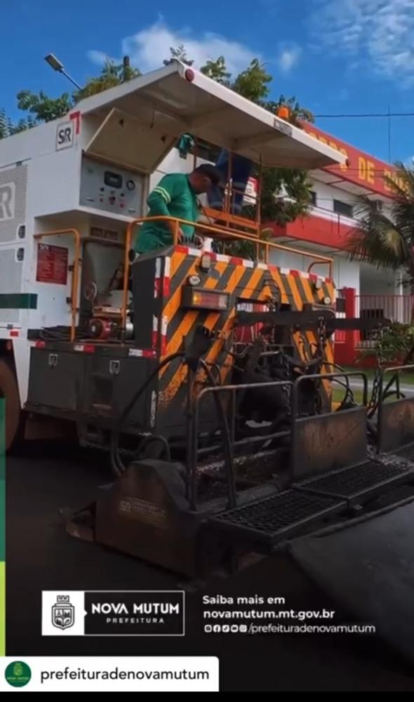 Usina móvel de pavimentação 